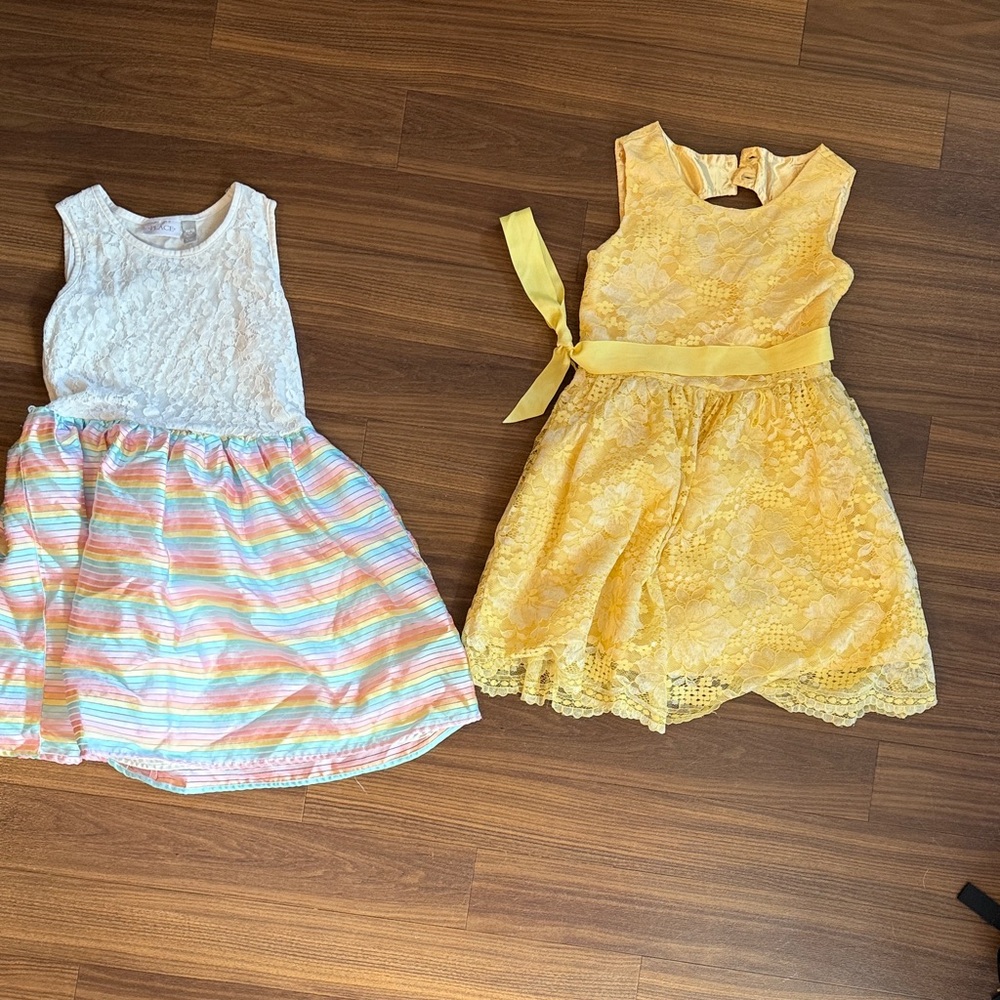 Two girls size 10 dresses